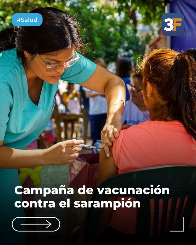 Juntos contra el sarampión 🤝💉

Ante el brote de sarampión, es fundamental que niños, adolescentes y adultos tengan su vacunación al día. La vacuna Triple Viral es la única forma de prevenir el contagio y frenar la propagación. 

📍 ¿Dónde vacunarse? En nuestros CAPS y Plazas Saludables, sin turno y sin orden médica.

¡Te seguimos ciudando! No dejemos que el #sarampión avance. Completá tu esquema y evitemoslo entre todos. 

👉 Conocé más información en: www.tresdefebrero.gov.ar/yopongoelbrazo/